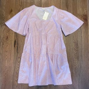 Flutter Short Sleeve Tiered Dress